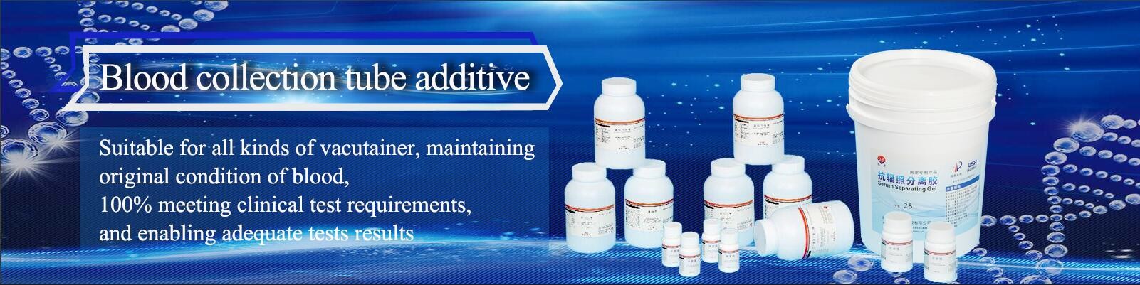 qualité Additifs de tube de collection de sang usine